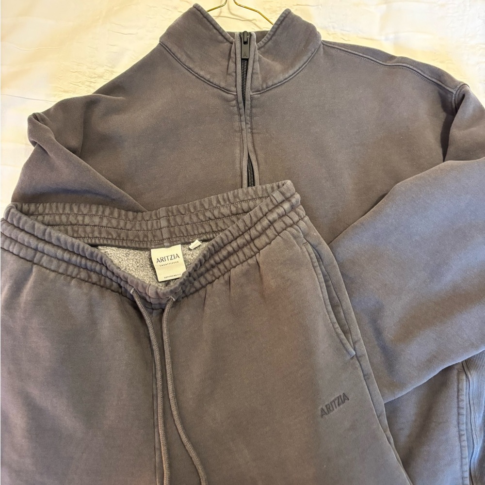 Aritzia 3/4 Zip Sweatsuit